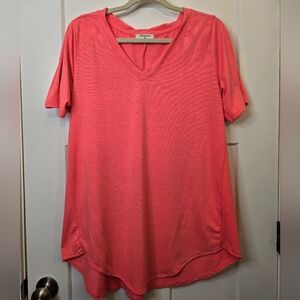 Zenana Pink V-Neck T-Shirt